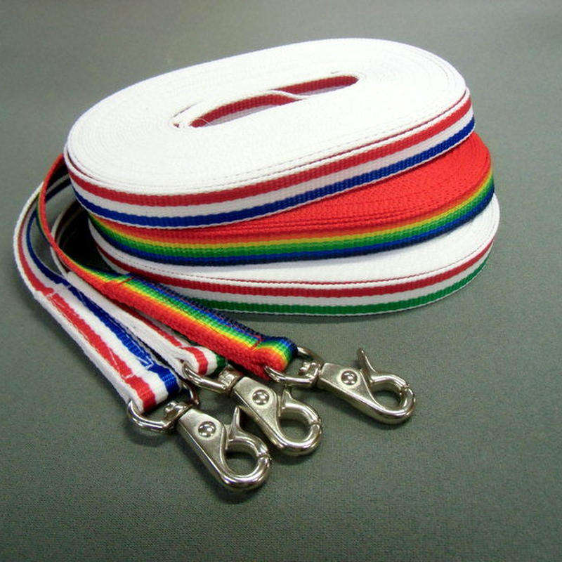 イタリア フランス レインボー柄ロングリード 10m ロングリードのj P Saddlery