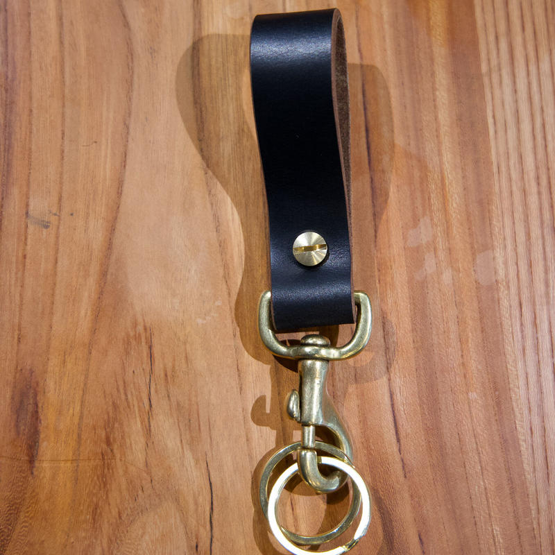 レザーベルトループ キーホルダー Leather Belt Loop Keychin 数珠屋伊平