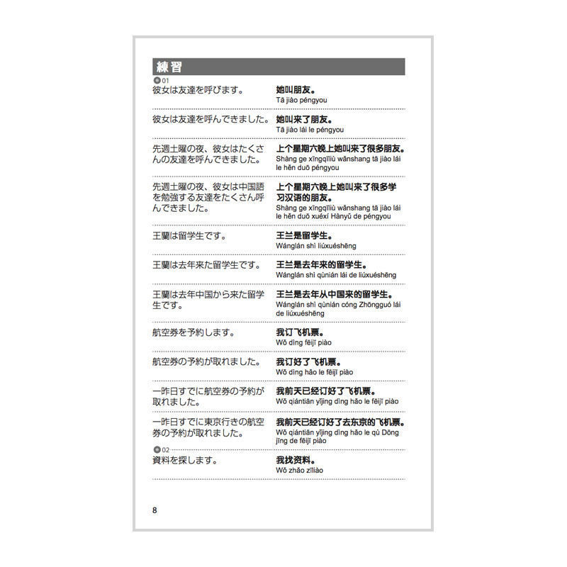旧版 ビジュアル中国語 例文ドリル 基本の表現編 冊子のみ カエルライフ中国語教材ストア