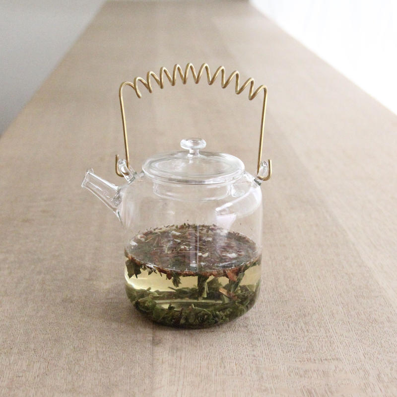 Studio Prepa ガラスティーポット 真鍮 菓菓かはん