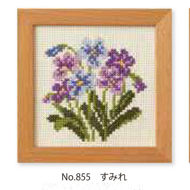 小さな花のフレーム クロスステッチ 戸塚刺しゅうオンラインショップ