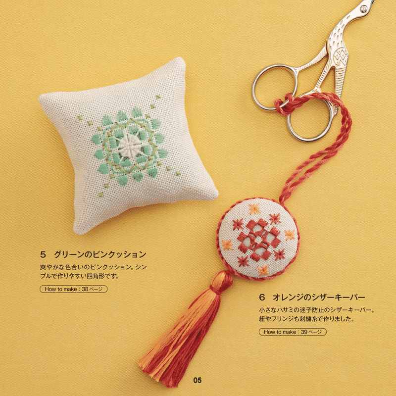 コースター６枚（戸塚刺しゅう入り） 刺しゅうキット 『ワイルドガーデン ビクセンレッド 575』 戸塚