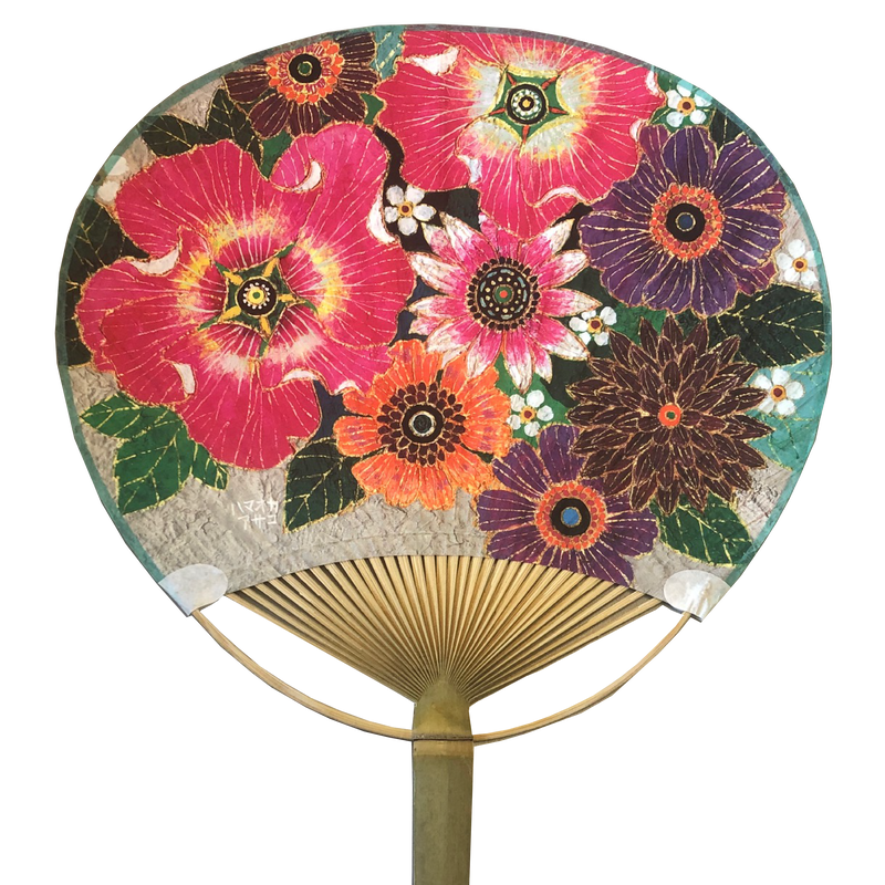 鎌倉納涼うちわ 花づくし かまくらぐっず