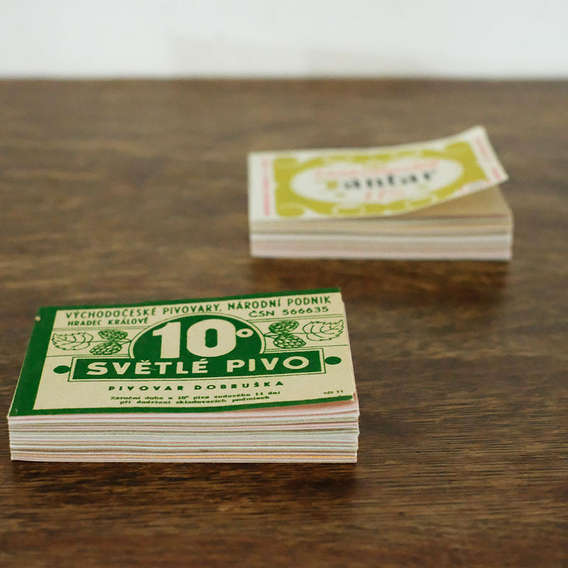 Charkha 飲みものラベルのブロックメモ帳 Charkha 紙博 陶博