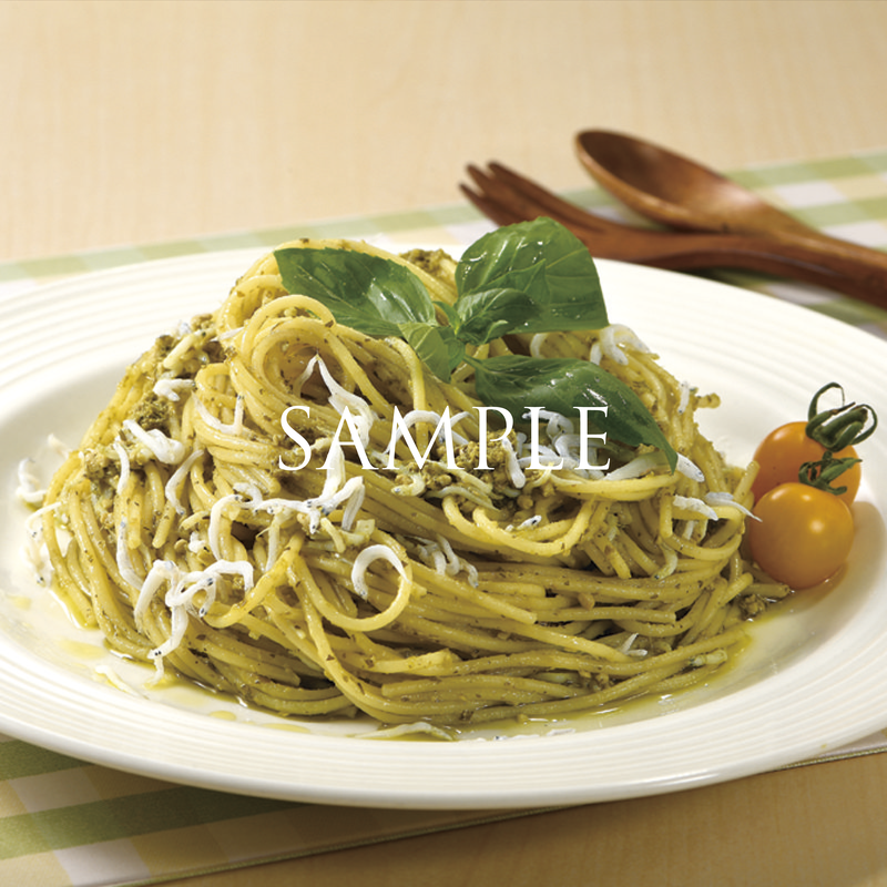 スパゲッティジェノベーゼ Sample Kanadeli スパゲッティジェノベーゼ Sample Kanadeli