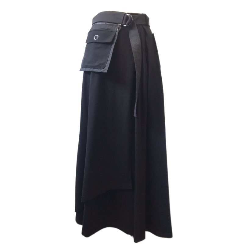 Bag付きミリタリースカート Black Joymaker Shop