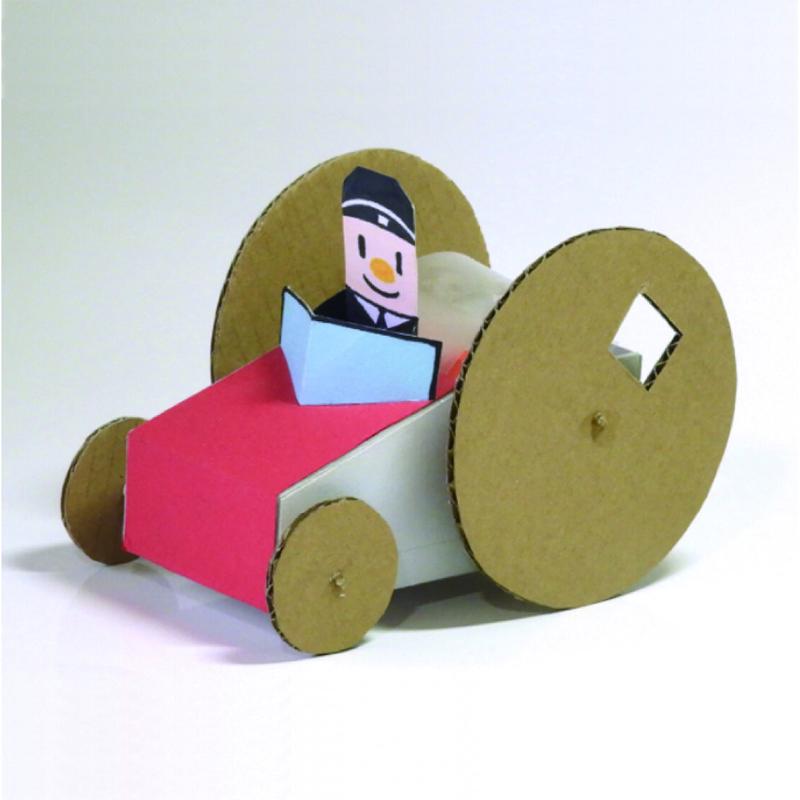 A 01 クリアファイルゼンマイカート かんばこうじのおもしろ工作 A 01 クリアファイルゼンマイカート かんばこうじのおもしろ工作