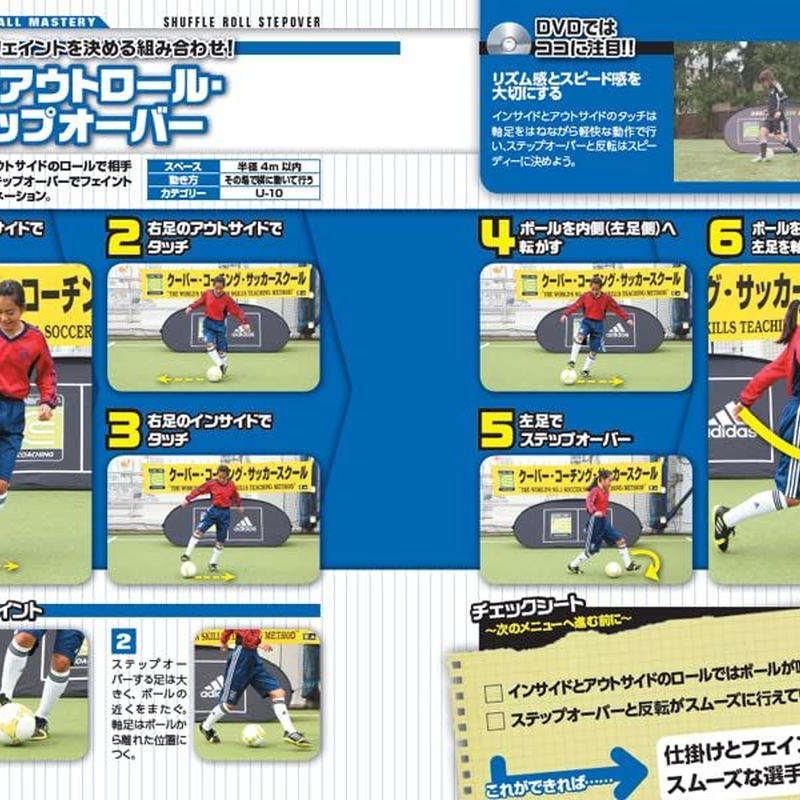 ジュニアサッカー クーバー コーチング キッズの一人でできる練習メニュー集 ボールマスタリー4