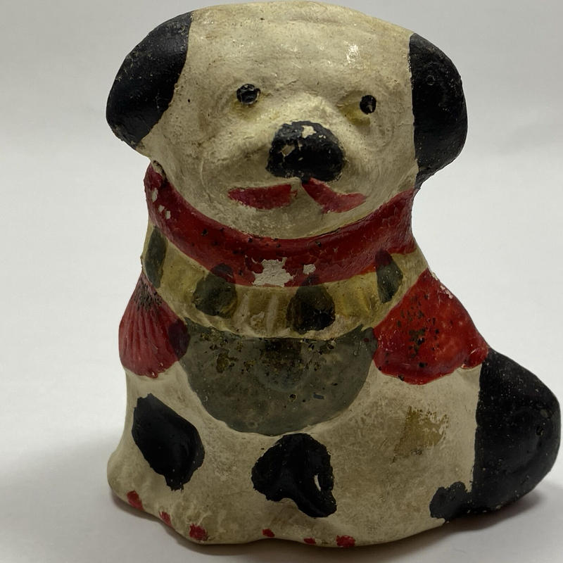 アンティーク 富山土人形 犬 カルメクラフト