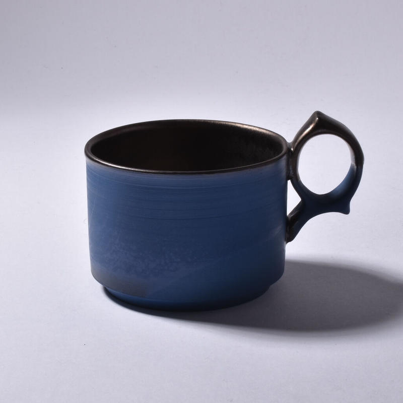 本田星陶所 ブルーシルエットコーヒーカップ かさねあわせ