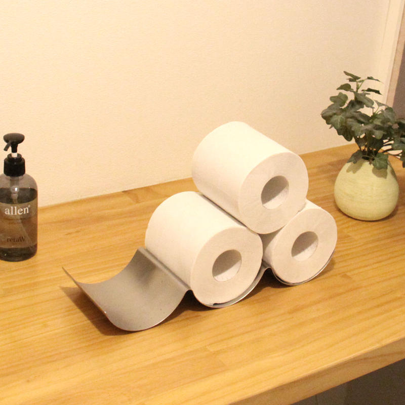 Yamasaki Design Works ステンレス製トイレットペーパートレイ トリプル