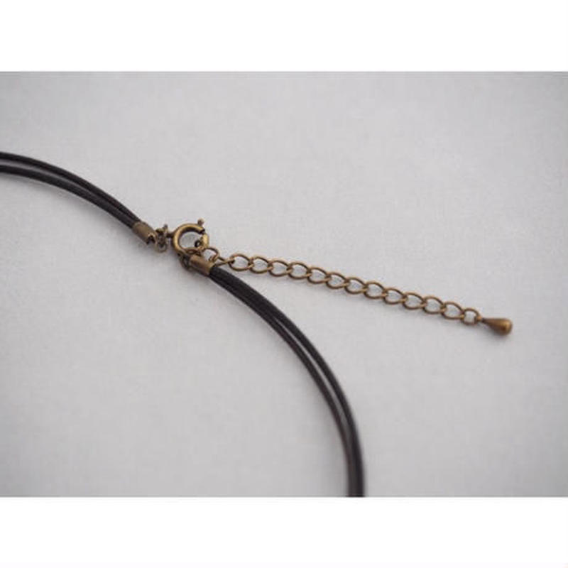 とんぼ玉ネックレス 蜜柑玉 水色 Kazari