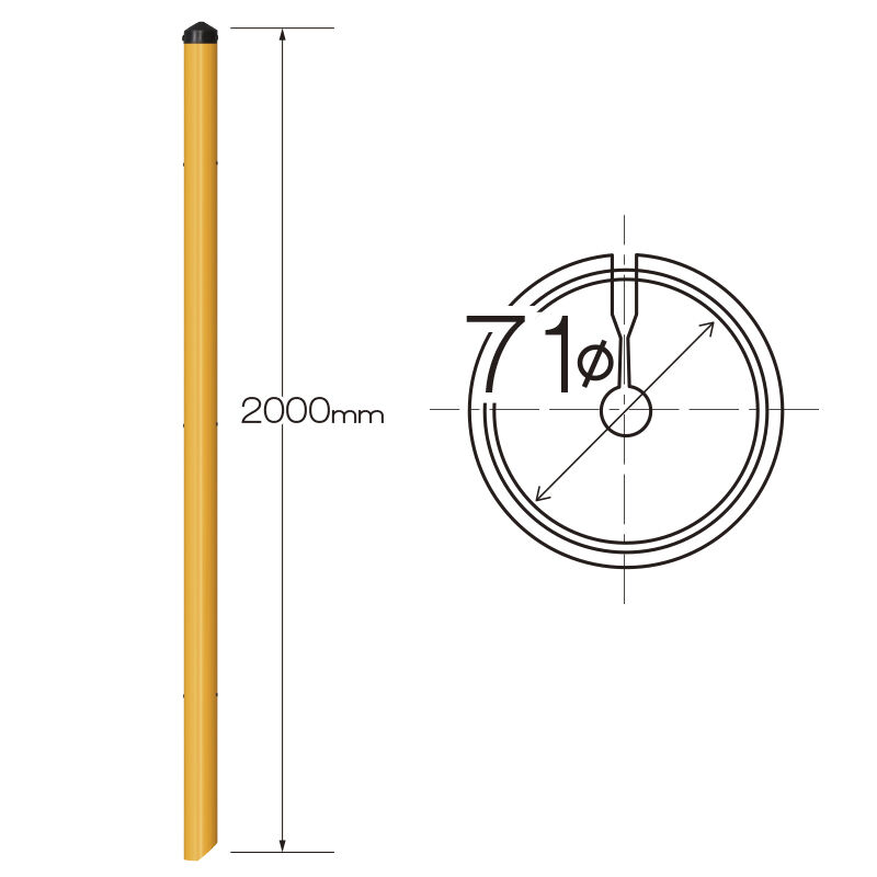 支線ガード F71 2m 10本セット 防護管プロショップ