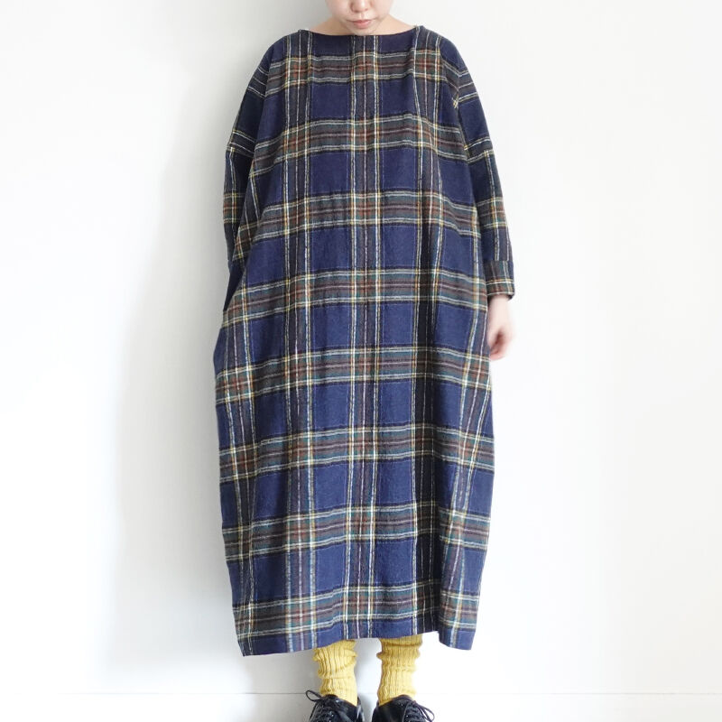 最も完璧な タータンチェックワンピース ウール Ichi ひざ丈ワンピース Instilecabinetoutlet Com