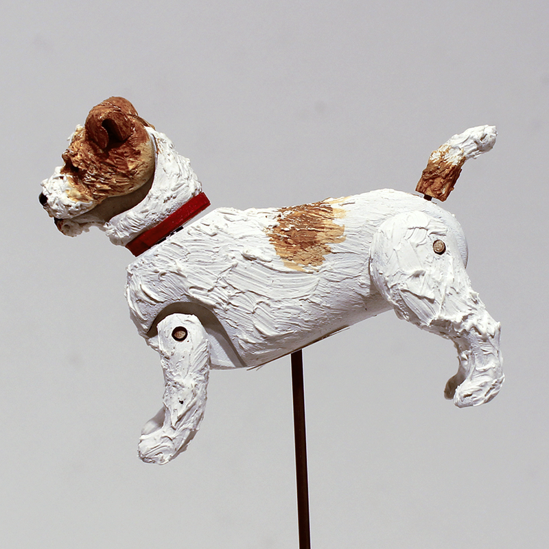 ラッセル テリア 犬 動物 アクリル画 絵画