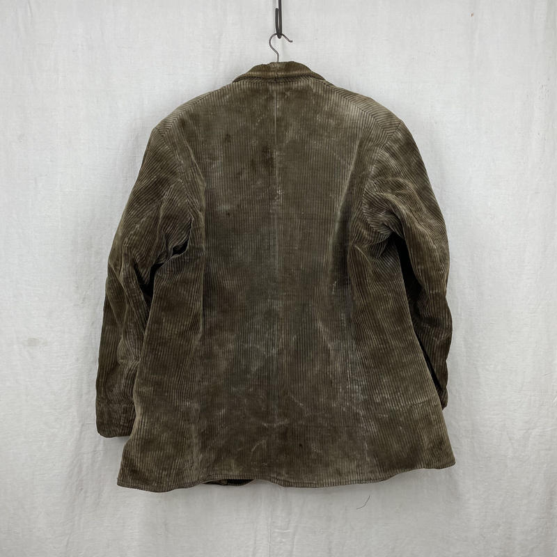 紺×赤 30〜40s アドルフラフォン コーデュロイジャケット デカタグ