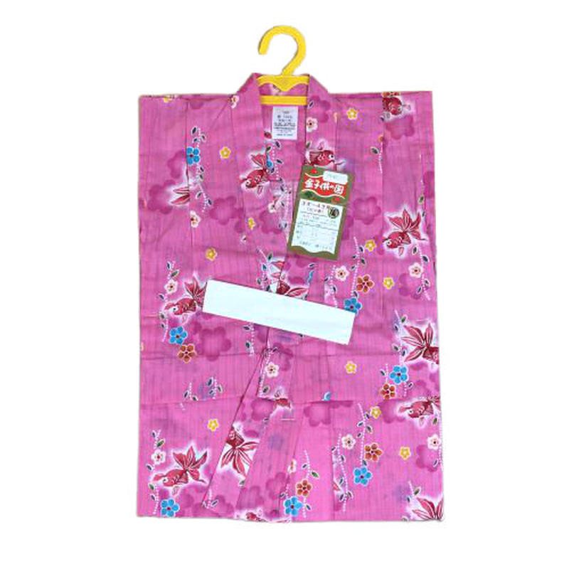 子供浴衣 女の子 100cm 3 4才 三ツ身 お子様ゆかた 調節可能 子供用ゆかた おしゃれ