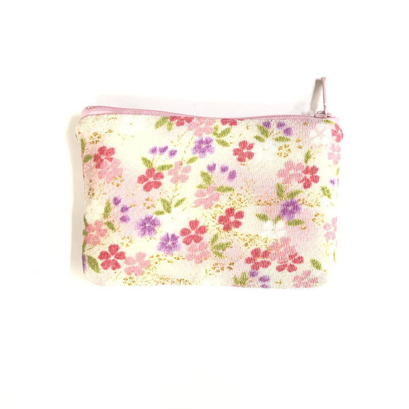 ポーチ 和柄 おしゃれ 小物入れ ちりめん友禅 日本製 ちりめん雑貨 ちりめんポーチ 京の手作