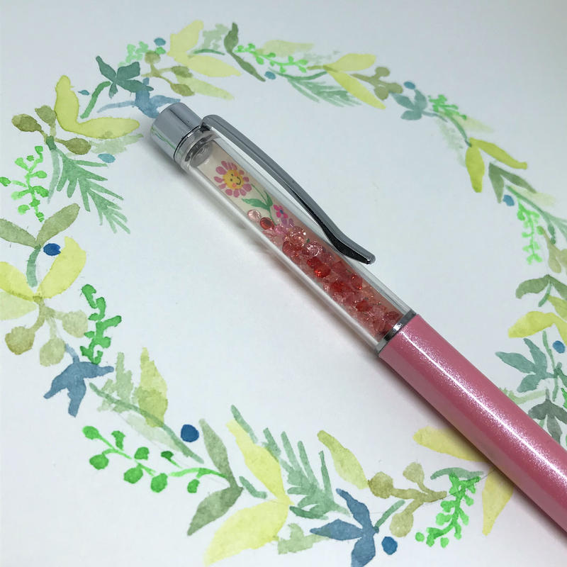 キラキライラストボールペン ちょう きのことこびと
