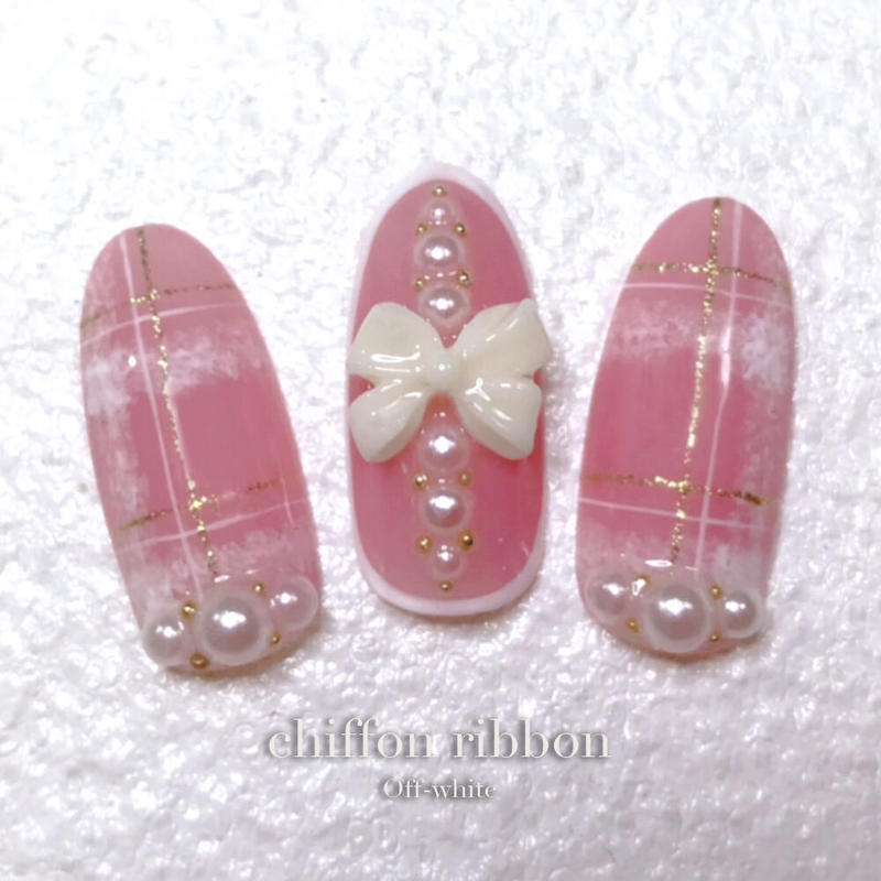 Kiranail シフォンリボン 9color Kira Nail