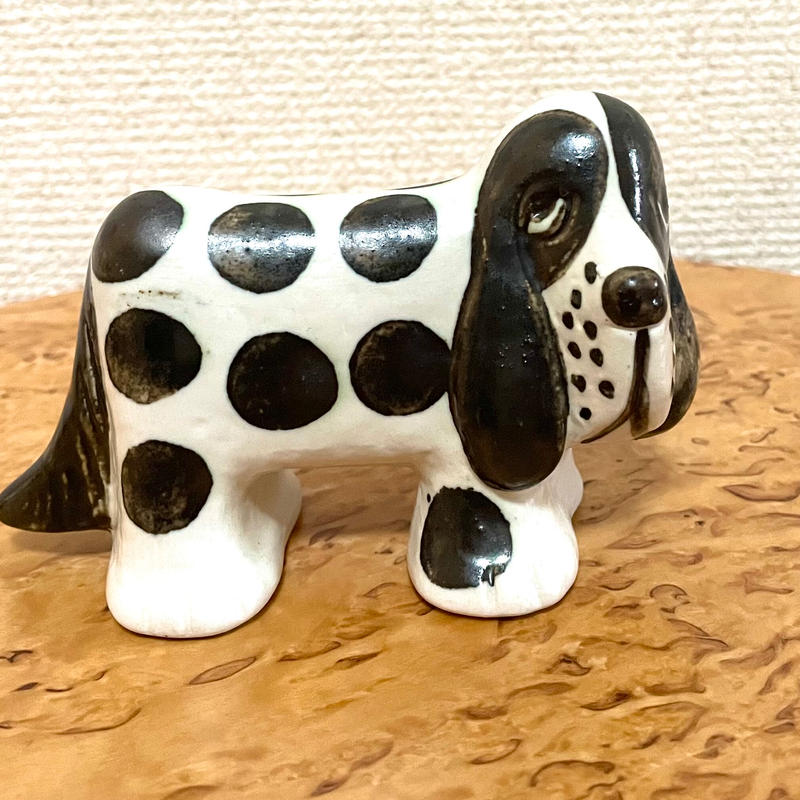 リサラーソン バセットハウンド ラバン 貯金箱 セービングドッグ