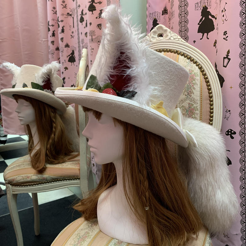 ゴシックホリック 耳しっぽシルクハット 白 Kist Online Store