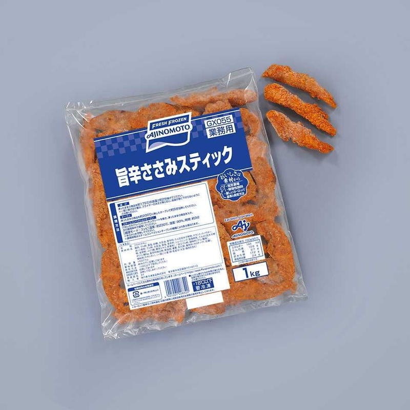 味の素 旨辛ささみスティック 1kg | MCフーズ オンラインショップ 味の素 旨辛ささみスティック 1kg | MCフーズ オンラインショップ
