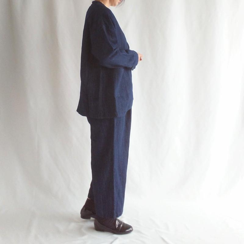 nachukara 綿麻デニムフロントカーブジャケット nk520511 | kleur