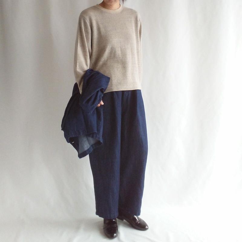 nachukara 綿麻デニムフロントカーブジャケット nk520511 | kleur