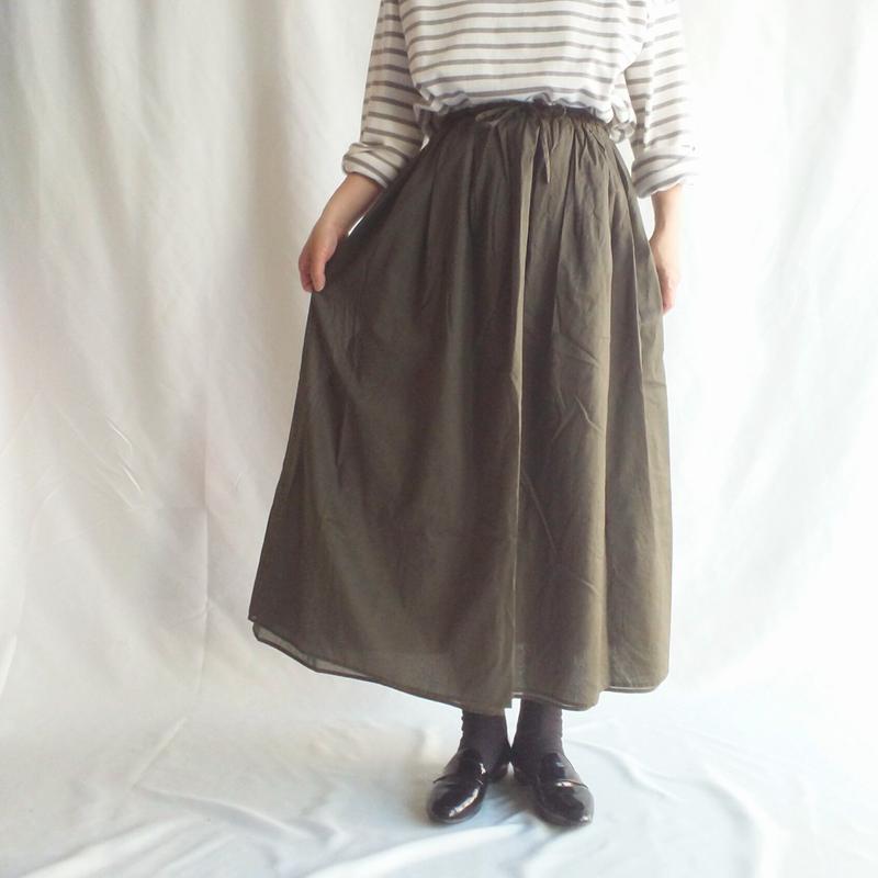 Diaries コットンローンタックギャザースカート Sa Kleur