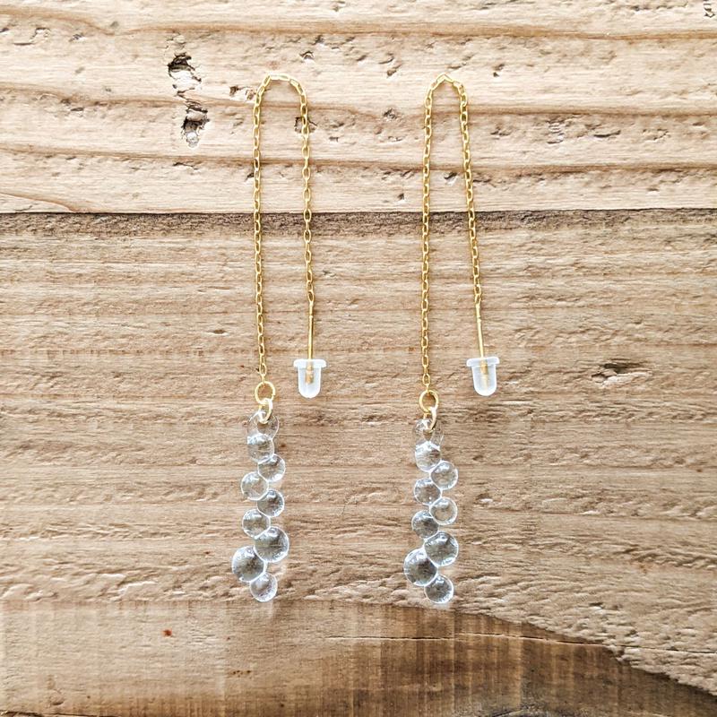 Lady S Hario Lampwork Factory グロス ピアス