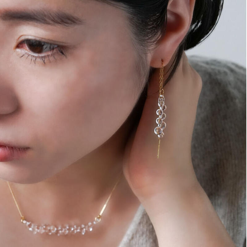 Lady S Hario Lampwork Factory グロス ピアス