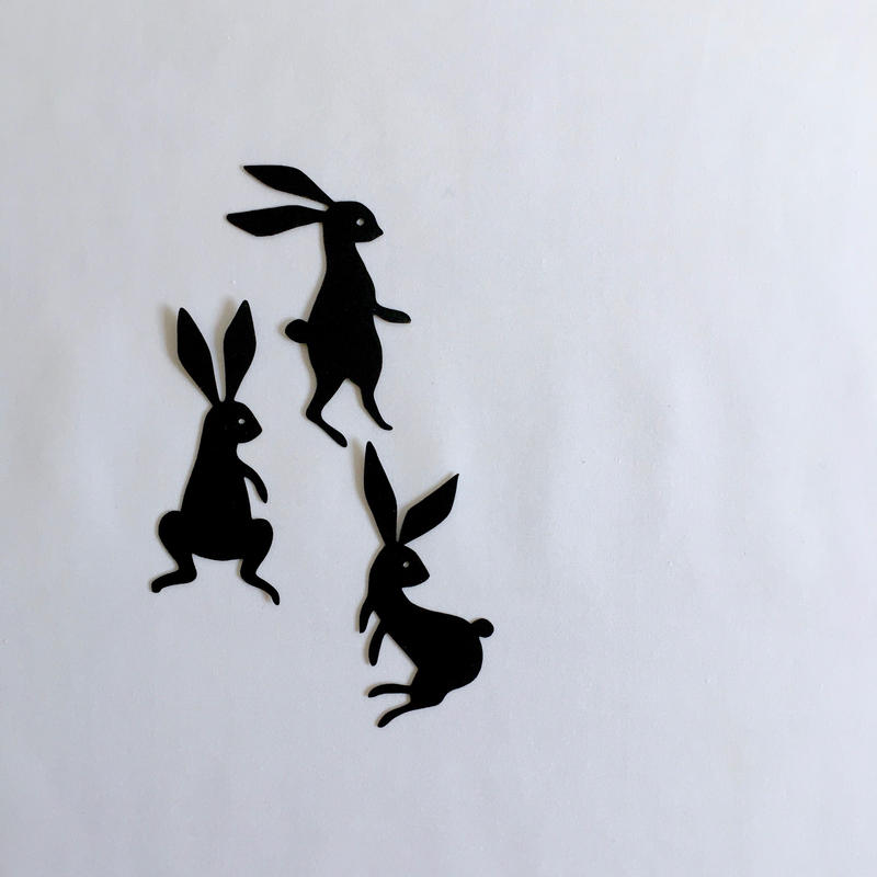 プチ切り絵 うさぎ こえだ社 プチ切り絵 うさぎ こえだ社
