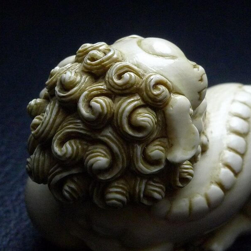 3％OFFクーポン利用でポイント最大8倍相当 お猿さんの獅子舞根付け