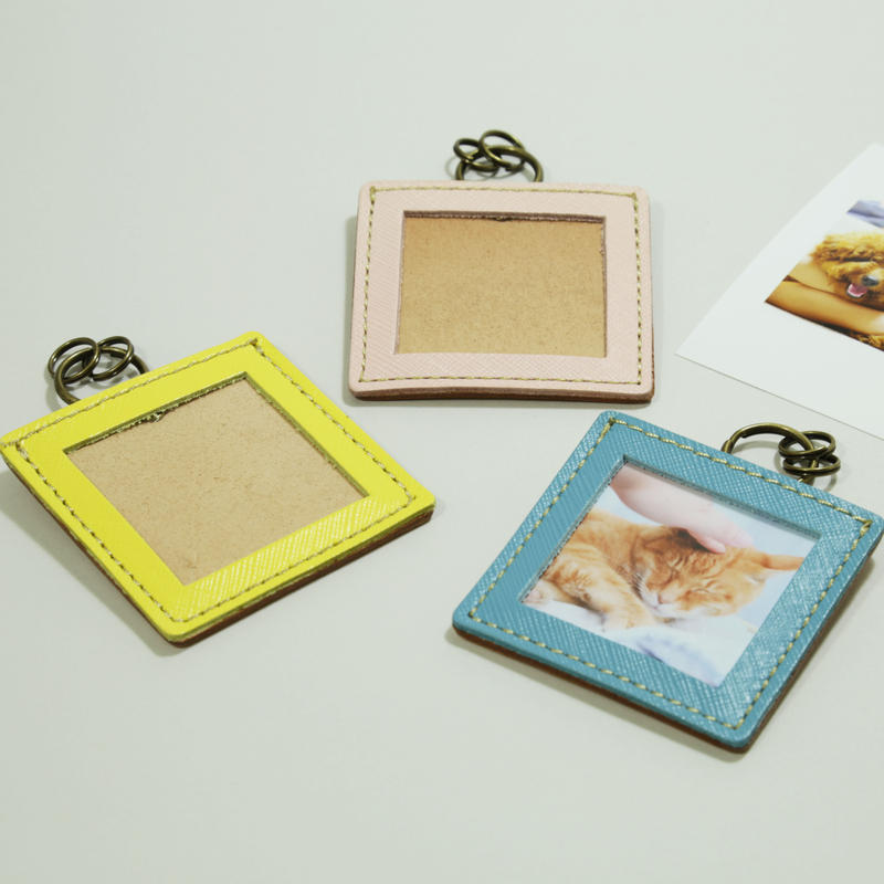 オリジナル ましかくレザーミニフォトフレーム 大サイズ サフィアーノ コイデカメラ オ