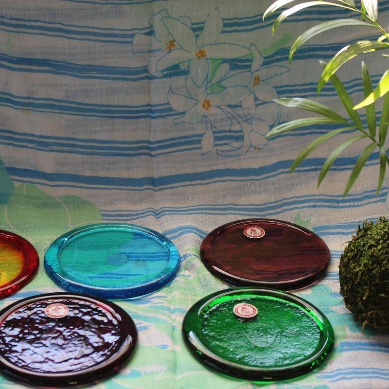 沖縄ガラス コースター 旅してみつけたヨーロッパ アジア 世界の雑貨たち Petit 沖縄ガラス コースター 旅してみつけたヨーロッパ アジア 世界の雑貨たち Petit