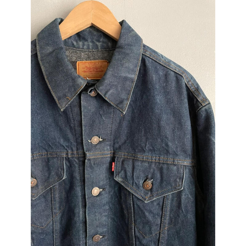 70s Levi's 70505-0317 BLANKET LINER DENIM JACKE...