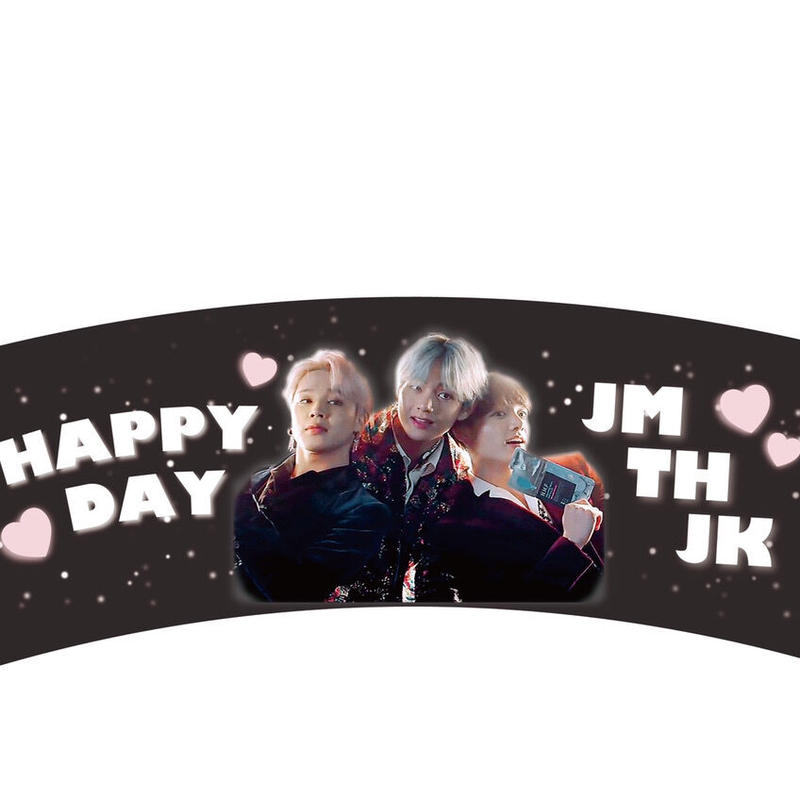 福岡 店舗受領予約 ドリンク缶1本 Bts マンネライン 誕生日カップホルダー Oshi