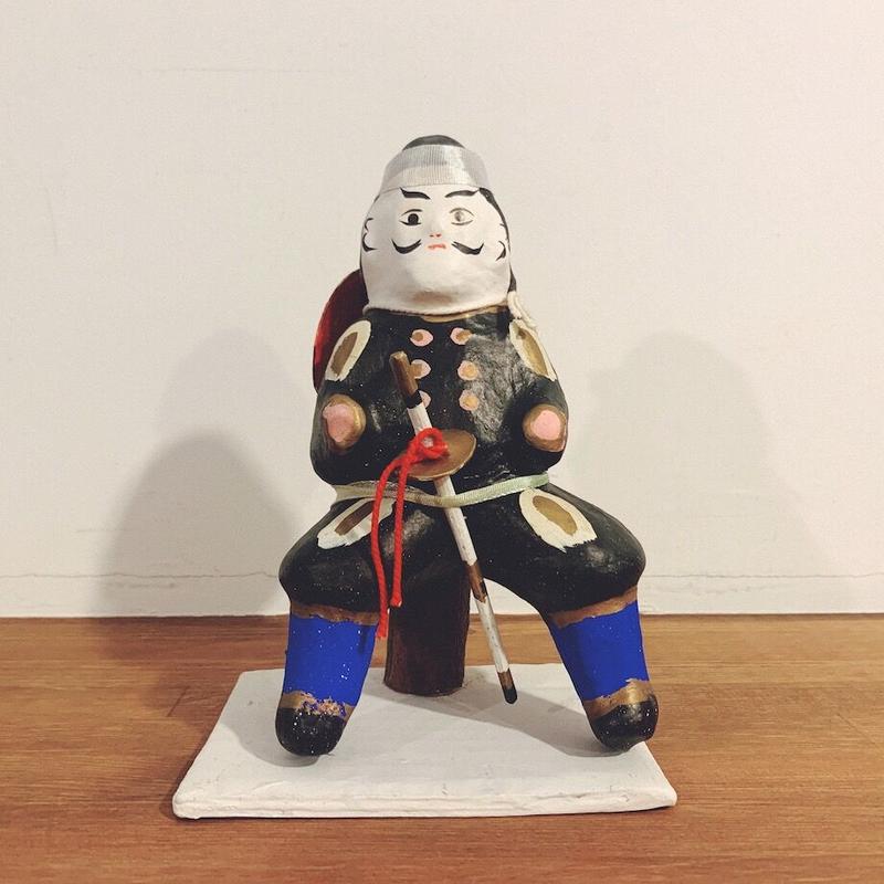 【郷土玩具】廃絶　愛愛だるま 希少】【美品】静岡張子 沢屋 達磨抱き小僧 郷土玩具 伝統工芸