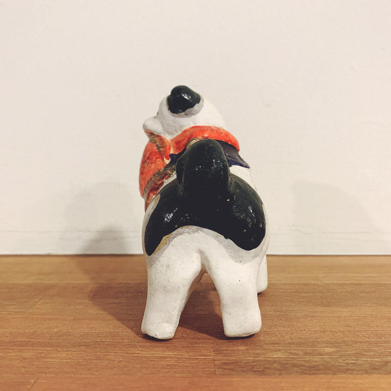 長野県 信州 郷土玩具 中野人形 奈良久雄 鯛狆 鯛咥え狆 農民美術 土人形