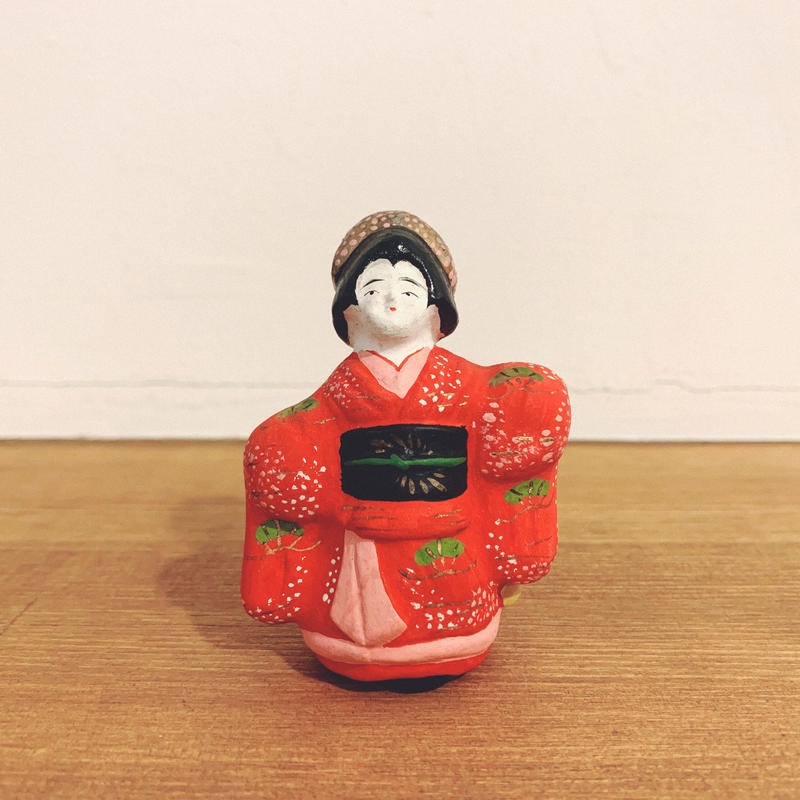 最前線の 伝統工芸士 松尾文夫作 博多人形 愛 置物 桐箱付 V R5631B