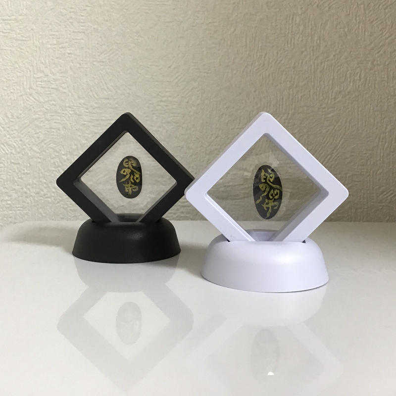 宇宙意思との共振共鳴 地球の石 意思 白黒セット 一辺５ 厚さ1 8 高さ6 5