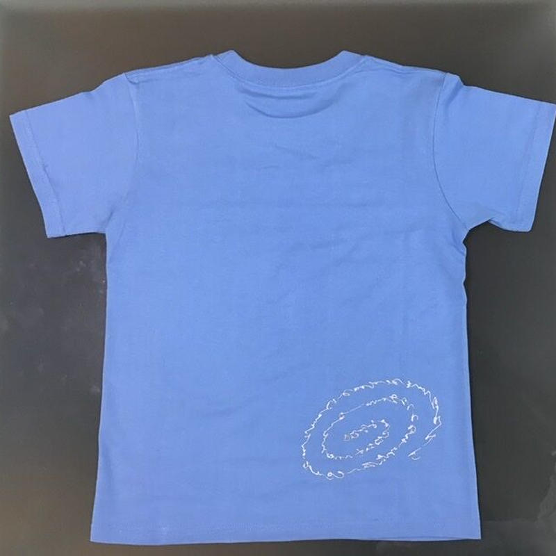 Tシャツ いろは ひふみ曼荼羅 サックスブルー Xsサイズ 着丈57cm 身幅42c