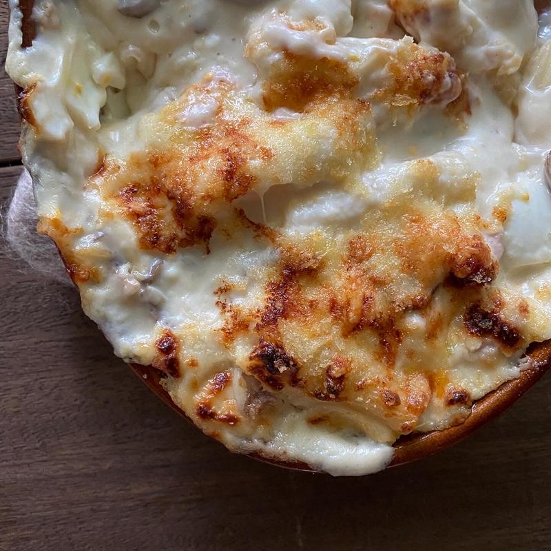 ミートボールカレーとオニオングラタンスープ マカロニグラタンのセット 洋食kuchibue