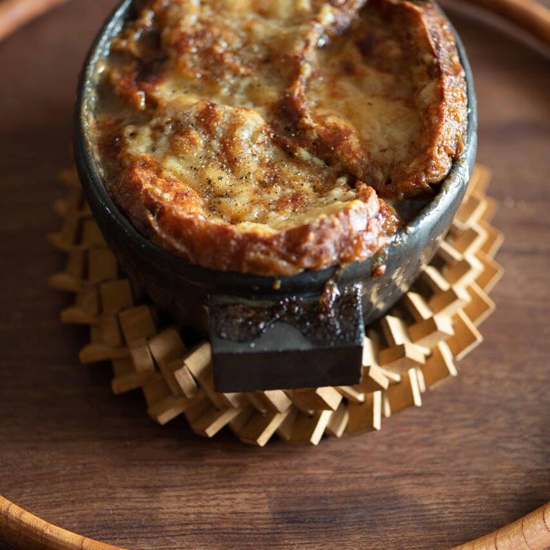 ミートボールカレーとオニオングラタンスープ マカロニグラタンのセット 洋食kuchibue