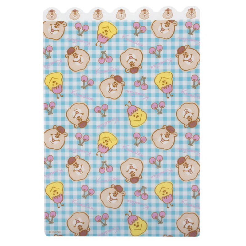 パタパタ付箋メモ B6wリングノート 下敷き 3点セット Kmtg 053 Kuma