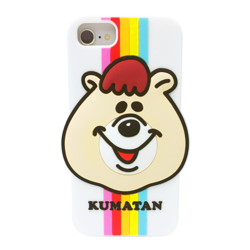 クマタン レインボーiphoneケース 8 7 6s 6対応 Kmt 327wh Kum