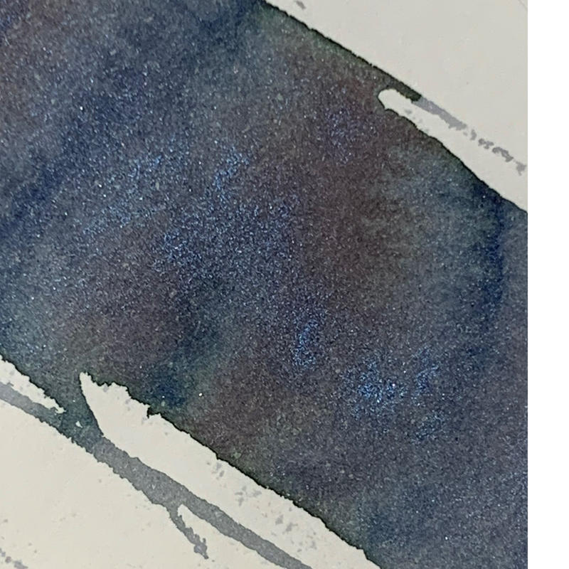 ぬばたまの 薫月文具堂オリジナルインク 18ml 遊色ラメ入りインク 薫月文具堂