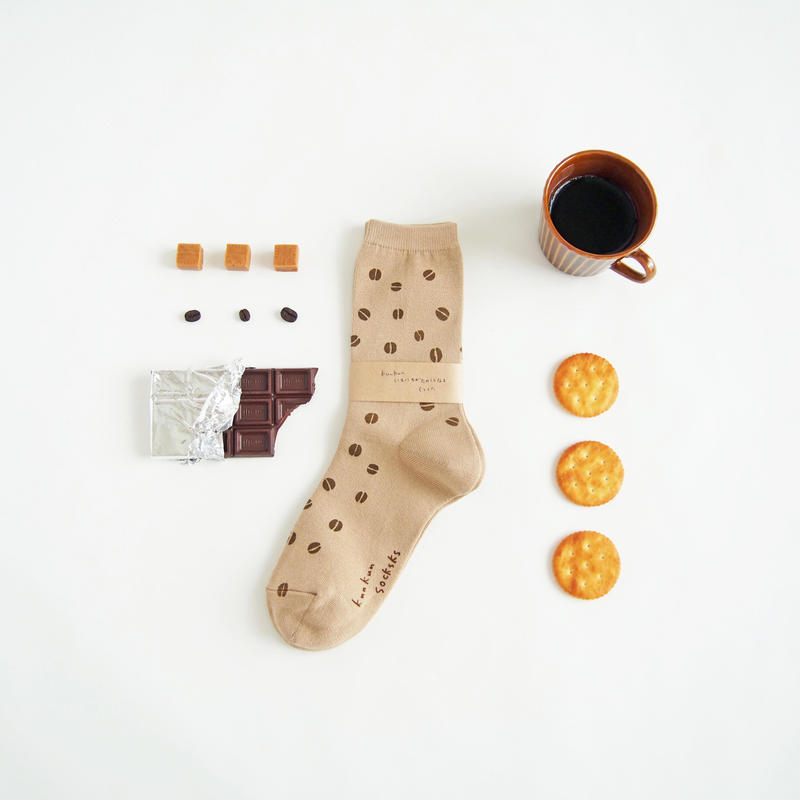 コーヒー豆靴下 キャラメルマキアート Kunkun Shop