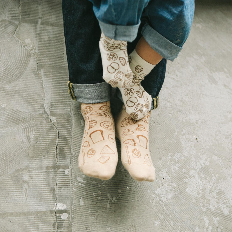 4足セット かぞく一緒がうれしいね お揃い靴下 Kunkun Shop 4足セット かぞく一緒がうれしいね お揃い靴下 Kunkun Shop